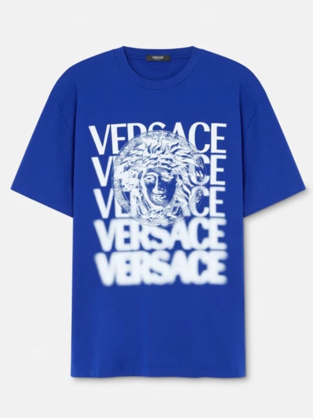 Versace NWT ($795) Retail Blue Medusa Medallion Logo T-Shirt, Men’s XS